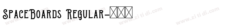 SpaceBoards Regular字体转换